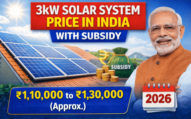3kw solar system price in india with subsidy