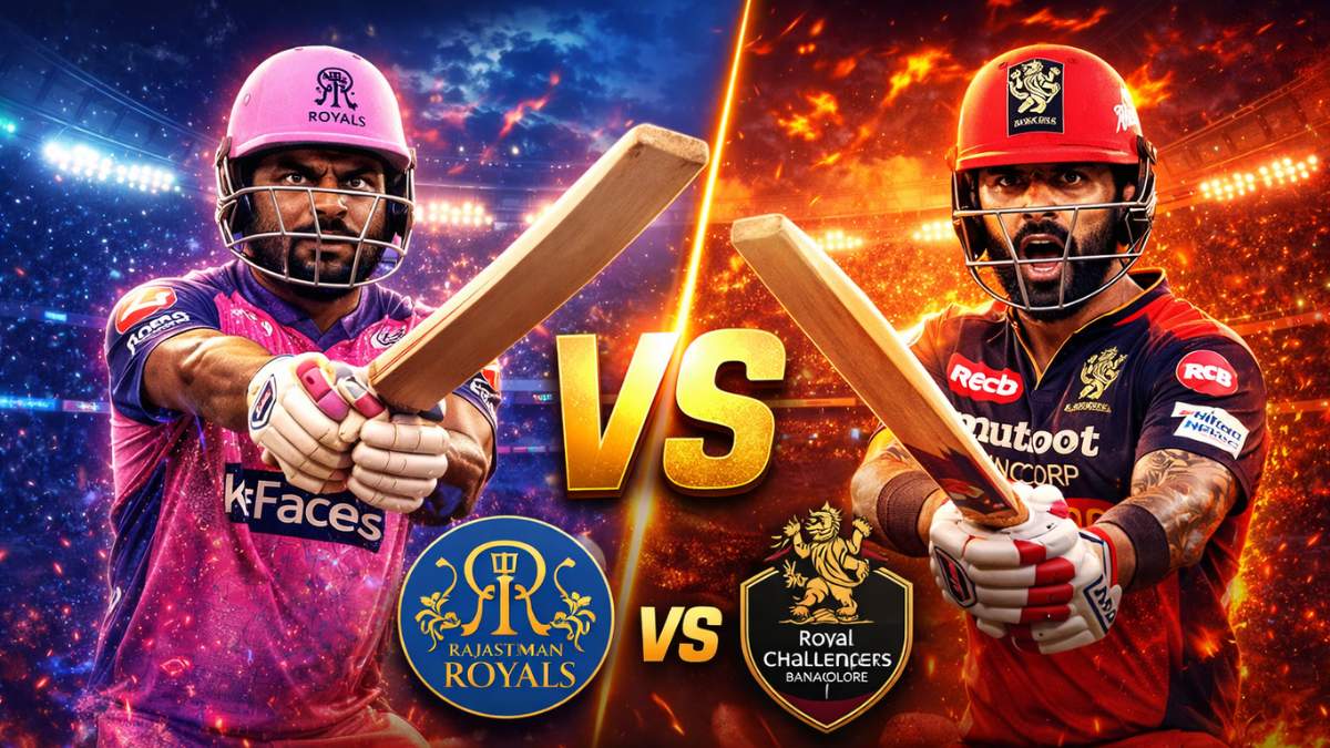 राजस्थान रॉयल्स बनम रॉयल चैलेंजर्स बेंगलुरु full मैच डीटेल क्या virat होगा आउट 0 रन पर जानिए
